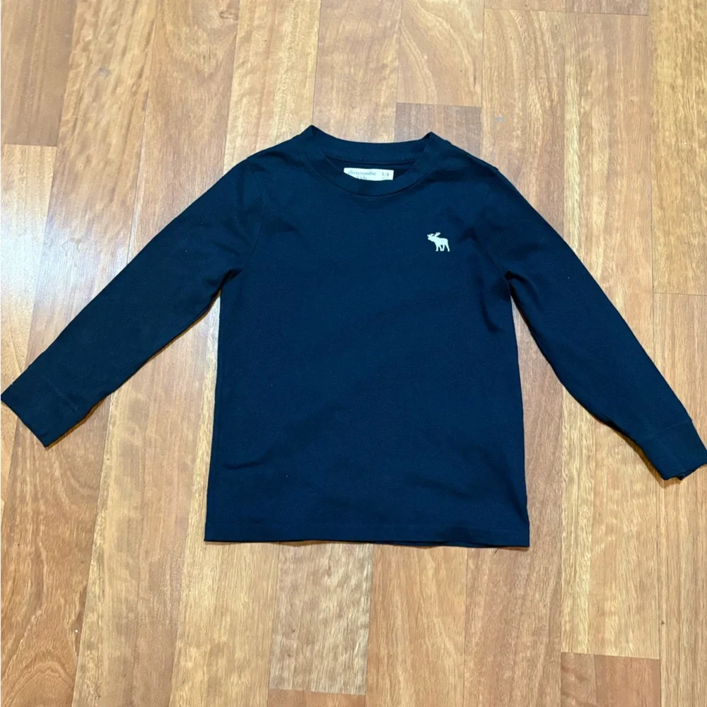 Abercrombie Kids Classic Logo long-sleeve Shirt Boys Size 5